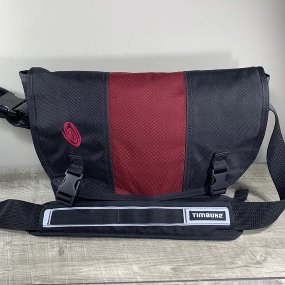 Timbuk2 Messenger Black Courier Delivery Bike Messenger Laptop School Bag Pack - Picture 1 of 8
